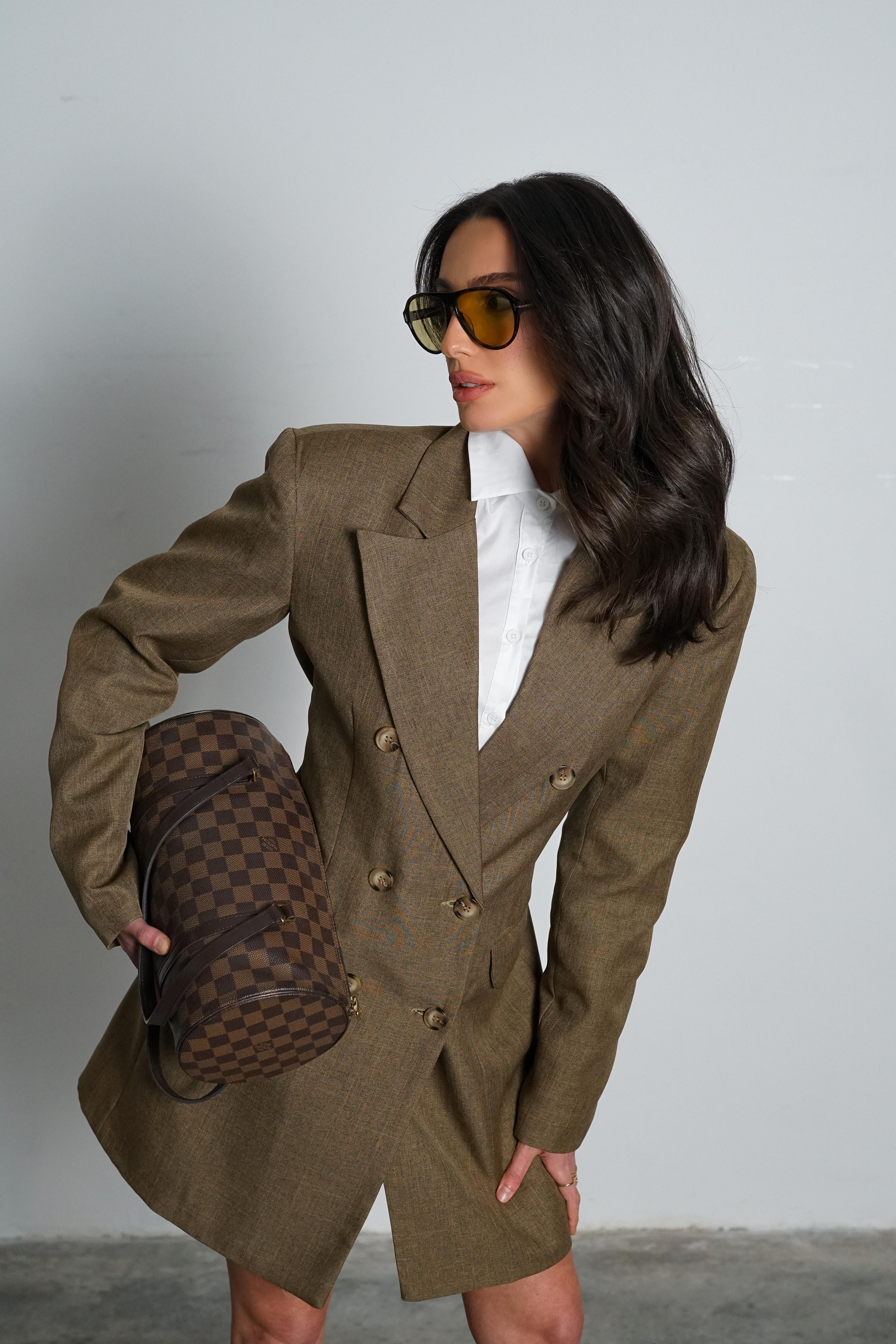 שמלת ג'קט טוקסי חאקי