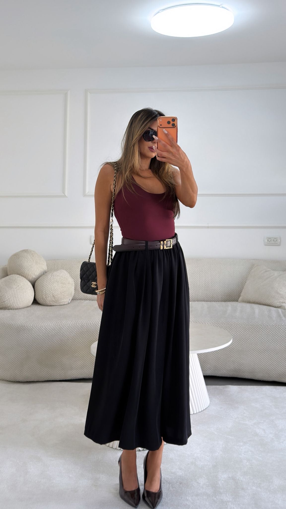 מכנס ארי שחור