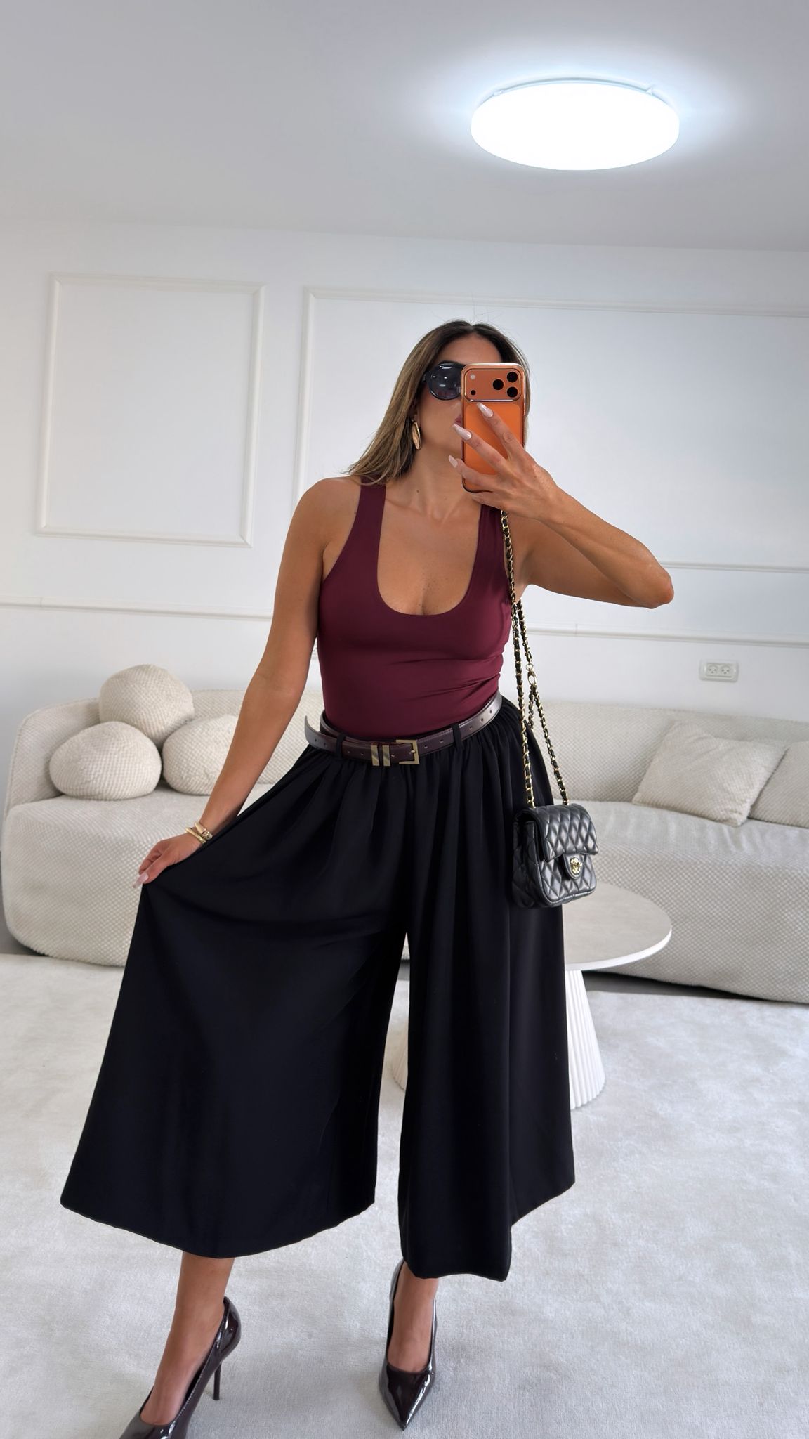 מכנס ארי שחור