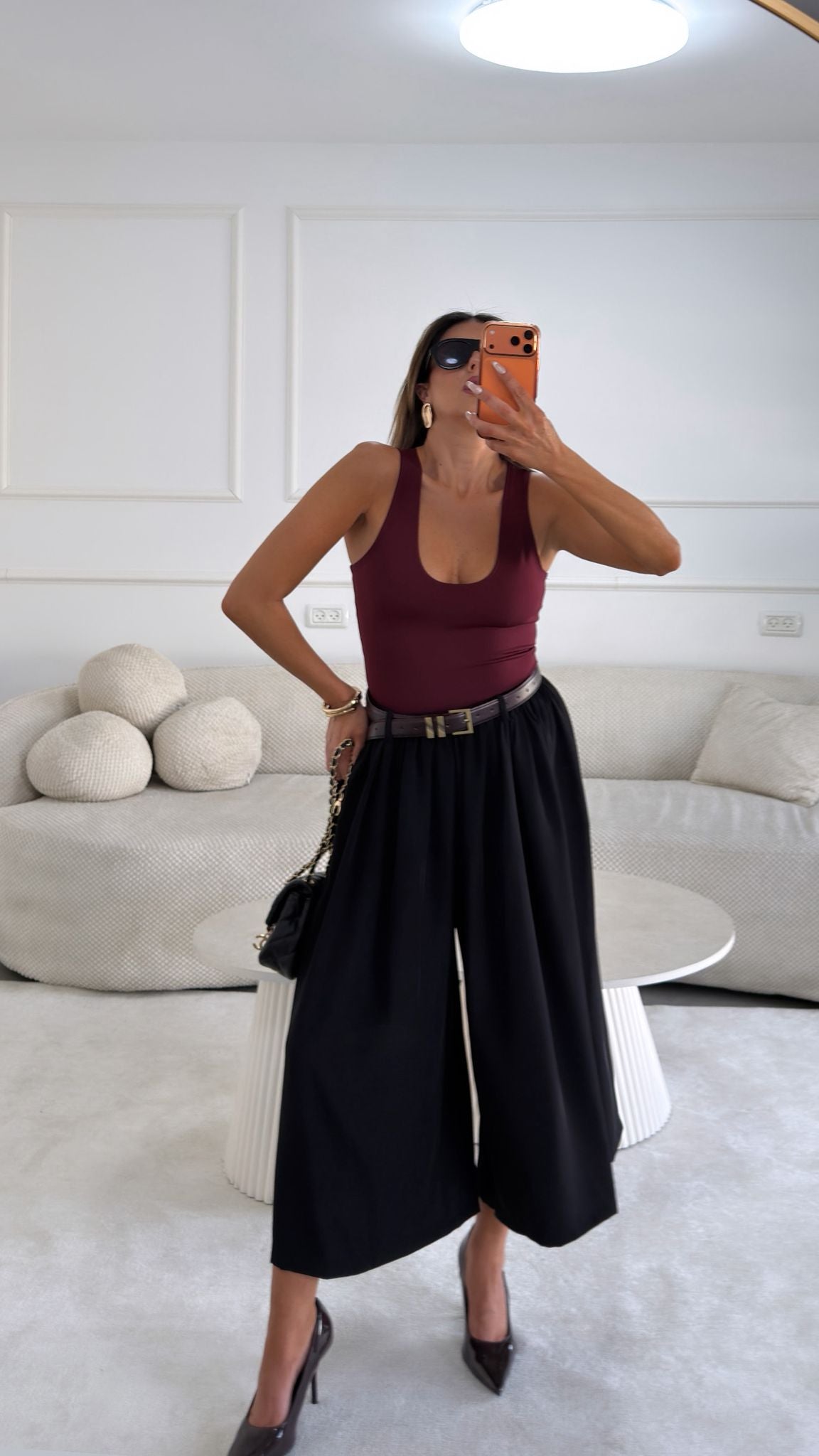 מכנס ארי שחור