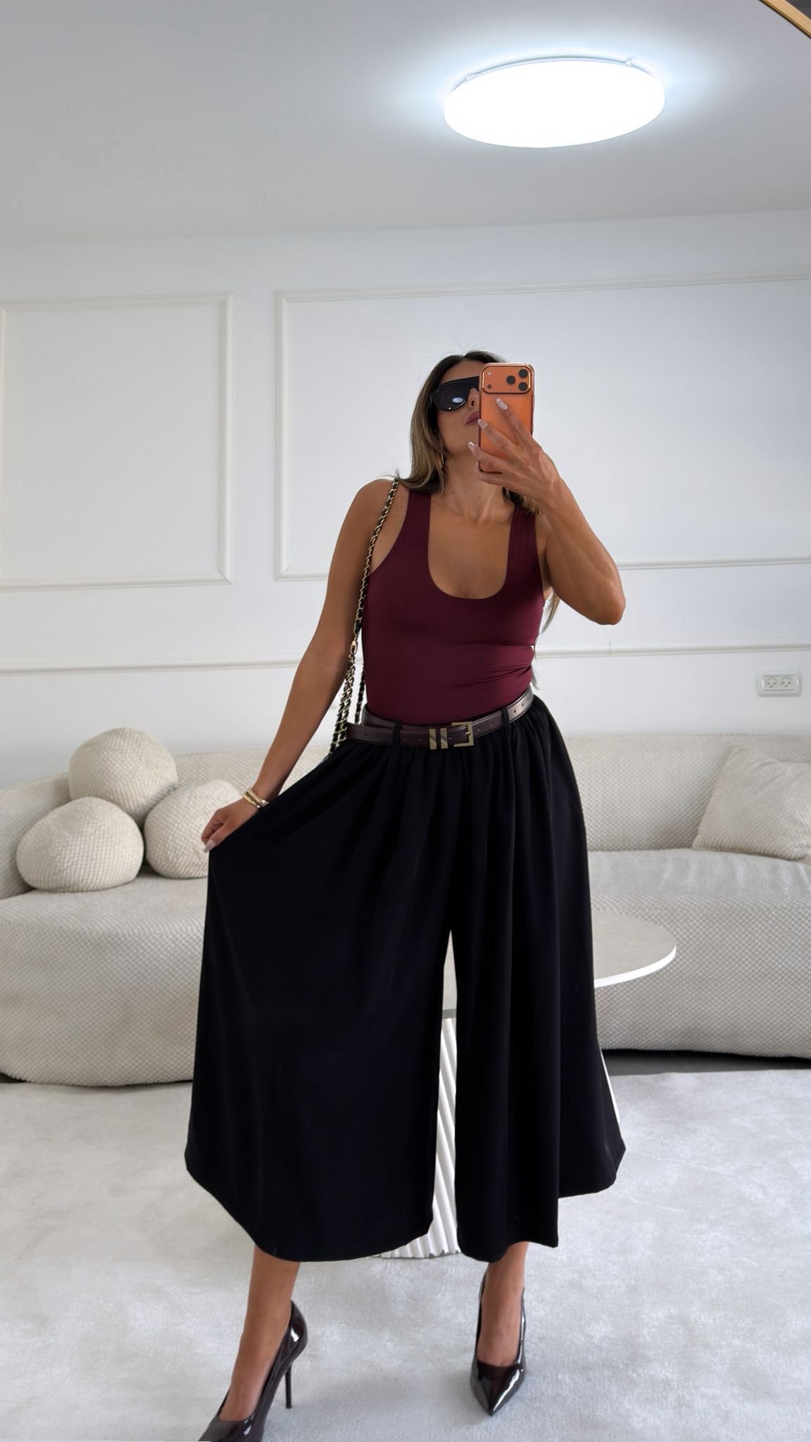 מכנס ארי שחור