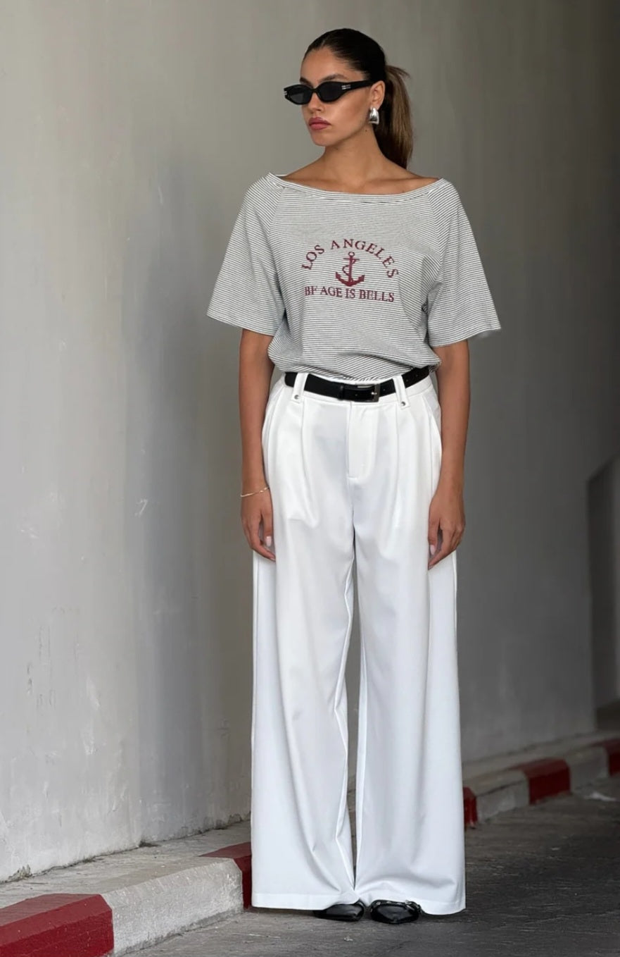 מכנס טום לבן