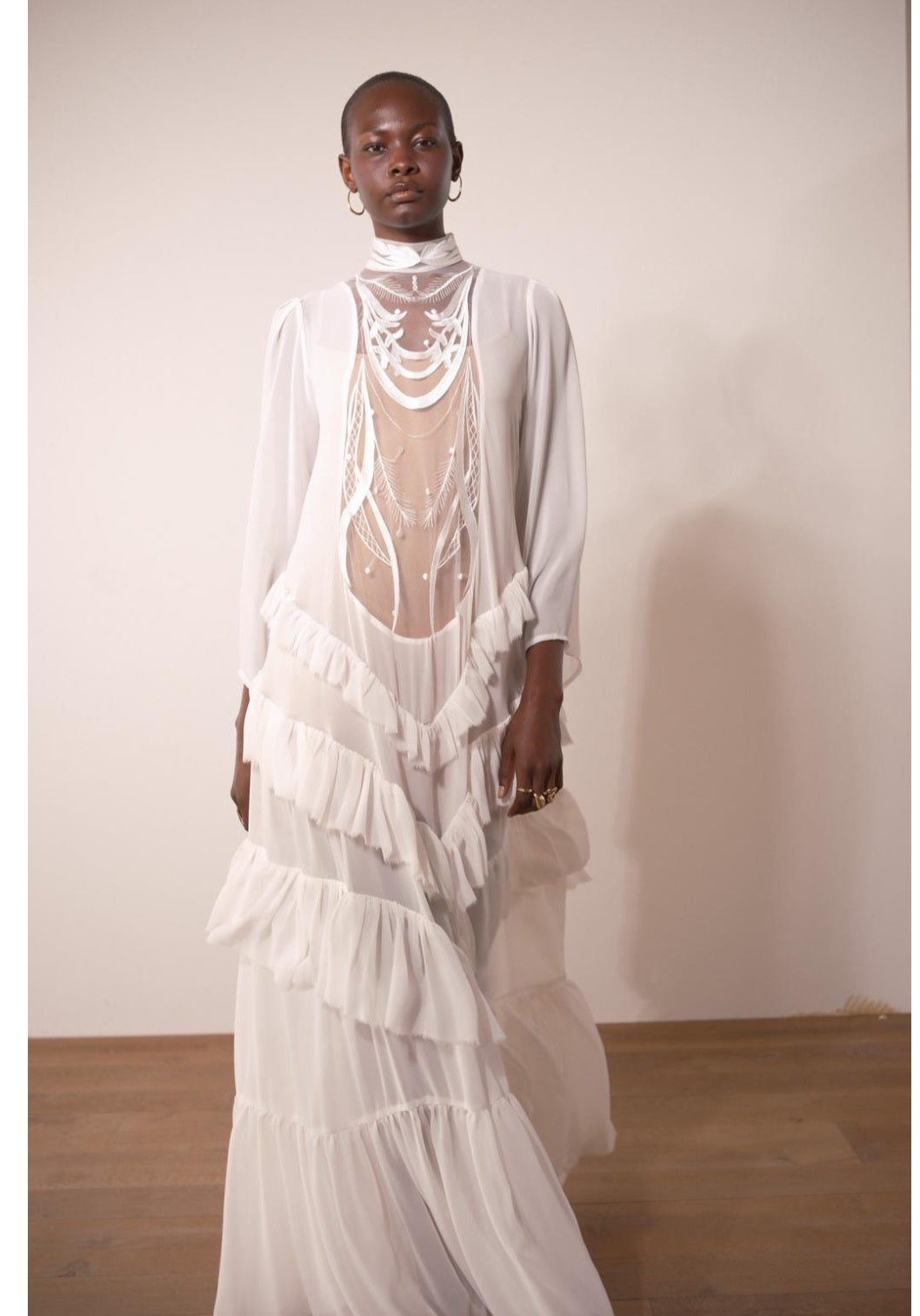 שמלת שאינז לבן