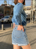 שורט גינס קיפול