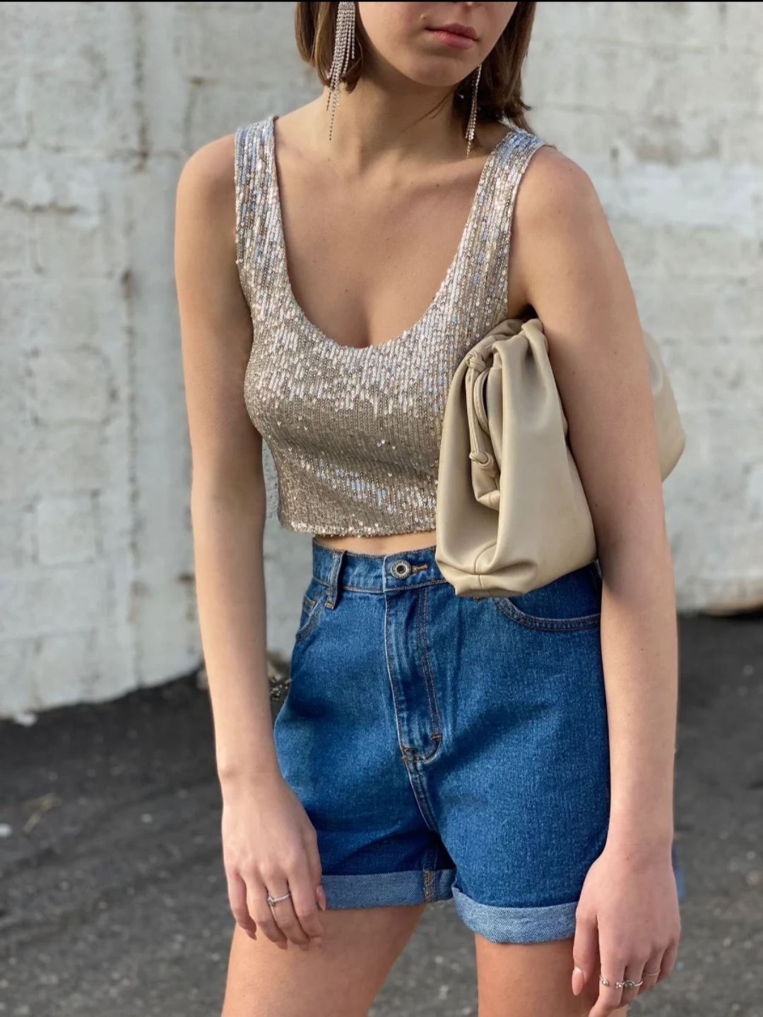 שורט גינס קיפול